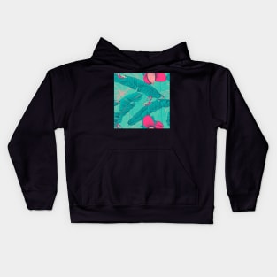 Seamless floral background with petunia Kids Hoodie